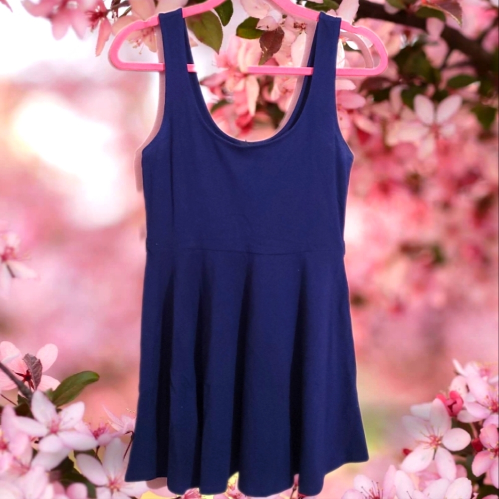 Forever 21 Blue Skater dress size L